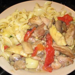 Chicken, Mushroom And Artichoke Casserole recipe