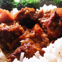 Sweet and Sour Beef Cubes With Baby Carrots recipe