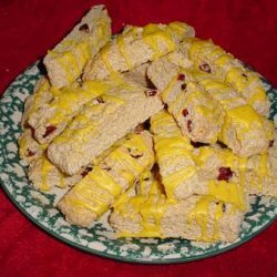Lemon , Cranberry Biscotti With  a Hint of Cardamom recipe