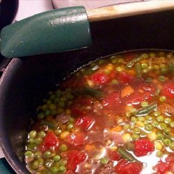 'Denny's' Vegetable Beef Barley Soup recipe