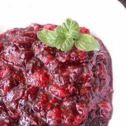 Oven-Baked Cranberry & Raspberry Sauce recipe