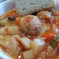 Savory Meatball Soup recipe