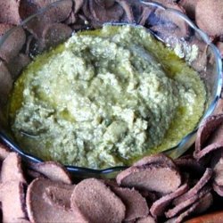 Chickpea Pesto Dip (or Pesto Hummus Dip) recipe