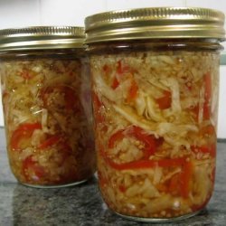 Pickled Cabbage and Peppers recipe