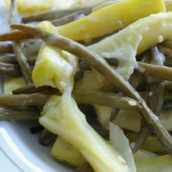 Roasted Green Beans With Peppers and Onions recipe