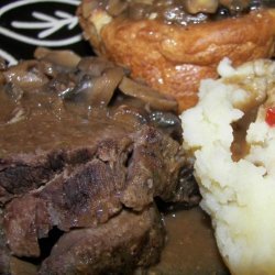 Beef Sirloin Tip Roast With Mushroom Gravy recipe