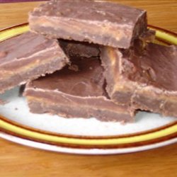 Frosted Peanut Butter Brownies recipe