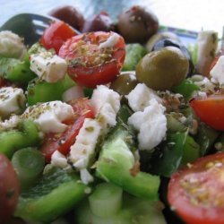 Greek Village Salad for One recipe