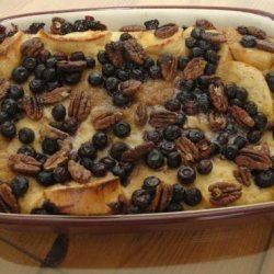 Baked Blueberry-Pecan French Toast With Blueberry Syrup recipe