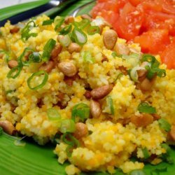 Saffron-Scented  Couscous With Pine Nuts recipe