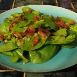 Basic Spinach Salad With Hot Bacon Dressing recipe