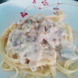 Pasta With Mushroom Cream Sauce recipe