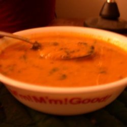 Red Lentil, Tomato and Spinach Soup recipe