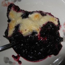 Cake Topped Blueberry Dessert recipe