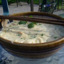Coconut Chicken Noodle Soup With Thai Flavors recipe