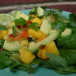 Mango, Avocado and Arugula Salad recipe