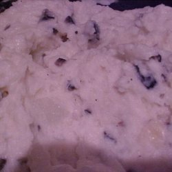 Goat Cheese & Black Olive Mashed Potatoes recipe
