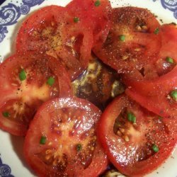 Tomato Salad - Very Quick, VERY Easy. I'm a kid, and I can do it. recipe