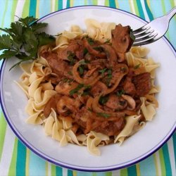 Beef Stroganoff With Cremini & Porcini Mushrooms recipe