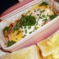 Mushrooms, Cheese, Eggs and Ham Breakfast Special recipe