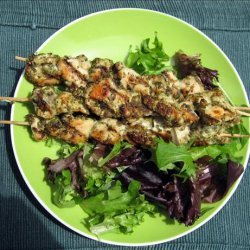 Chicken Skewers With Zathar (Thyme and Sesame Marinade) recipe