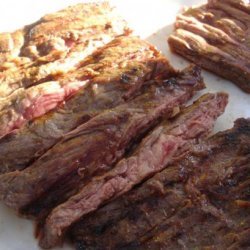 Grilled Herb Marinated Flank Steak recipe