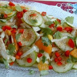 Jicama With Orange, Cucumber, Mango, Red Chile & Lime recipe