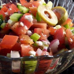 Greek Garden Salad for 2 recipe