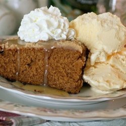 Streusel Topped Gingerbread With Butter Sauce recipe