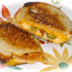 My Husband's Favorite Grilled Cheese & Green Olive Sandwich recipe