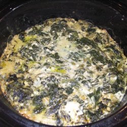 Crock Pot Cheesy Spinach Casserole recipe