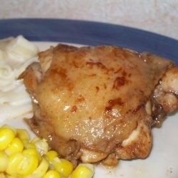 Three-Ingredient Sticky Baked Chicken recipe
