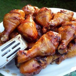 Sweet and Sticky Grilled Drumsticks recipe