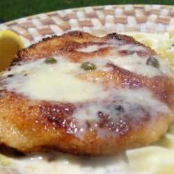 Pork Schnitzel With Lemon-Caper Cream recipe