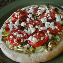 Leek, Tomato, Goat Cheese Pizza recipe