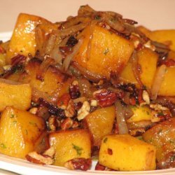 Butternut Squash with Onions and Pecans recipe