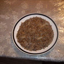 Lentil Rice Dish  (Mujadarah Arabic Dish) recipe
