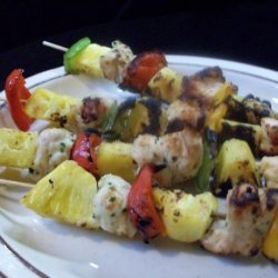Coconut Chicken and Pineapple Skewers recipe