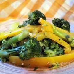 Orange-Sauced Broccoli and Peppers recipe