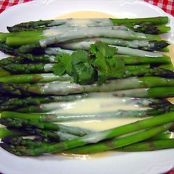 Asparagus With Cheese Sauce recipe