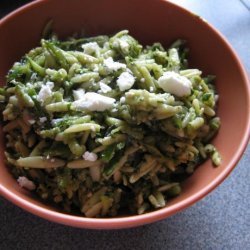 Basil Zucchini Orzo Salad recipe