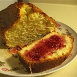 Old Fashioned Pound Cake with Raspberry Sauce recipe