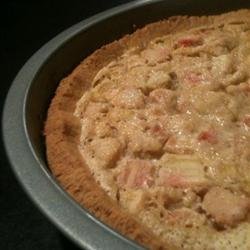 Rhubarb Custard Pie V recipe