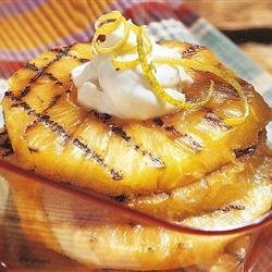 Grilled Pineapple with Mascarpone Cream recipe
