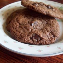 Double Chocolate Chip Cookies with Peppermint recipe