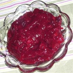Cranberry Apple Sauce recipe