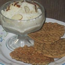 Yogurt Almond Ice Cream recipe