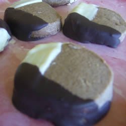 Chocolate Dipped Mocha Rounds recipe
