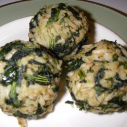 Greek Spinach Rice Balls recipe