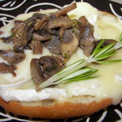 Divine Brie, Mushroom and Rosemary Bruschetta recipe
